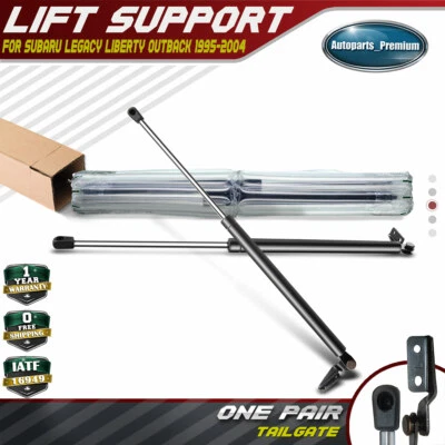 Conjunto de 2 apoios de suspensão de suporte de elevação para tampa traseira para Subaru Legacy 1995-2004 Outback - Imagem 1 de 4