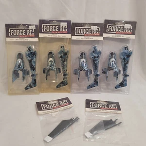 Lot 4 Force RC FCE2127 MH-35 Canopy Blue Body Tail Section + Up Main Blades 2021 - Picture 1 of 10