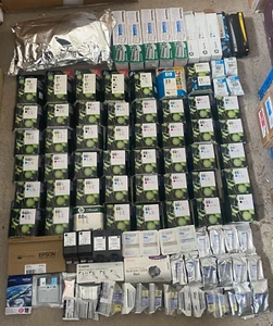 Joblot Bundle of Genuine Brand Printer Inks x 100 (INC VAT) 14.5KG BOX - Foto 1 di 3