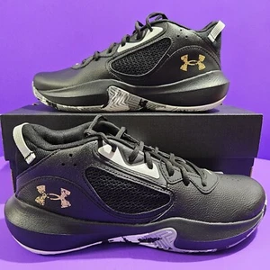 NEW Men's Under Armour Shoes Size 10 Lockdown 6 Athletic Black White 3025616-003 - Picture 1 of 10