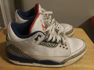 Nike Air Jordan 3 True Blue 2016 size 10 854262-106 OG III Retro White - Picture 1 of 5