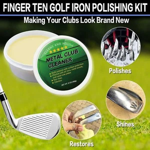 Golf Club Cleaning Kit Iron Drivers Metal Club Face Grips Polish Multi-Purpose - Picture 1 of 7