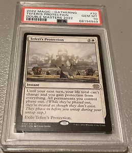 PSA 10 Magic the Gathering Teferi's Protection 32 Double Masters 2022 Card POP 1 - Picture 1 of 3
