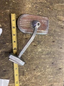 Vtg Rear View mirror Side Rain Gutter Hot Rat Rod Auto Truck 1950's ford Ribbed - Picture 1 of 7