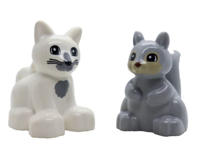 2) Gato/Gatito + Ardilla DUPLO Lote 10837 10874 10933 45024 LEGO Animal Foto 1 de 4