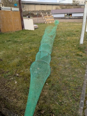 GROßE DOPPELREUSE AALREUSE FISCHREUSE REUSE BERUFSFISCHER FLÜGELREUSE AALKORB - Bild 1 von 4