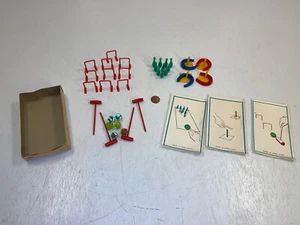 Vintage Miniature Variety Game Set Horseshoes Croquet Bowling Made In Hong Kong - Picture 1 of 6