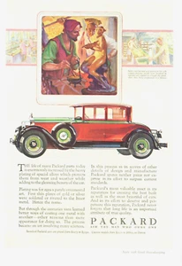 1928 PACKARD motorcar automobile vintage ART PRINT AD red transportation antique - Picture 1 of 1