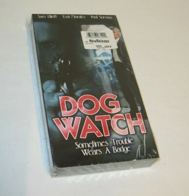 Rare DOG WATCH New Sealed Ungraded Sam Elliott NYPD Cop Detective VHS 1996  - Image 1 of 4