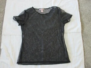 Victoria's Secret Ultra Sheer Short Sleeve Top Women's Junior Size XS, Preowned - Picture 1 of 5