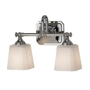 Lampada da Parete Lampada da Bagno Vetro LED Luce Specchio Pavimento Cromo IP44 - Foto 1 di 5