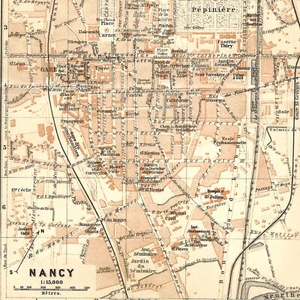 Nancy - Ville France Géographie - Carte ancienne 1908 - Imagen 1 de 2