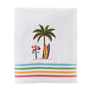new SKL Paradise Beach 27x50" Bath Towel feat. SignPost + SURFBOARD + Palm Tree - Picture 1 of 11