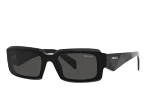 PRADA PR 27ZS 16K08Z Black Dark Grey Men's 54 mm Sunglasses NEW IN FACTORY BOX - Picture 1 of 2