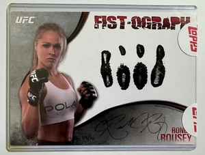 Ronda Rousey FIST-O-GRAPH 2013 Topps UFC Knockout /10 Auto GRAIL Item 👊 💎 - Picture 1 of 3