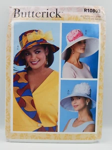 Butterick 10803 Misses' Hüte mit Band Blumen Schleife ungeschnitten Nähmuster 6741 - Bild 1 von 2