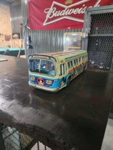 Masudaya Tin Toy Bus 101 Dalmatians Disney Vintage Length 40cm Discontinued rare - Picture 1 of 24