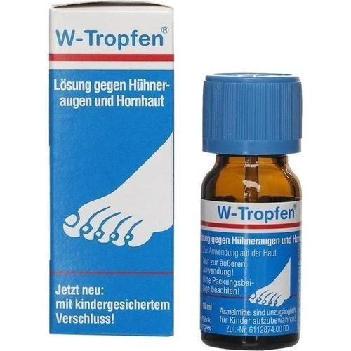 HOFMANN & SOMMER GMBH & CO. KG W-TROPFEN Lösung gegen Hühneraugen+Hornhaut 10ml PZN 4347462