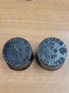 Charlotte 2" Iron Cap NSF-UPS-USA 2" Back Pipe Coupling Fitting Black. 2 Stück - Bild 1 von 3