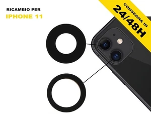 VITRINE GLAS LINSE RÜCKFAHRKAMERA IPHONE 11 LENS BACK CAMERA + DOPPELSEITIGER AUFKLEBER - Bild 1 von 1