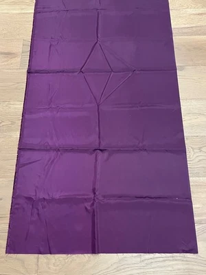 Purple Silk Satin Fabric Remnant  - 132"L (3.5 yds plus) x 29.5" Wide - Image 1 of 3