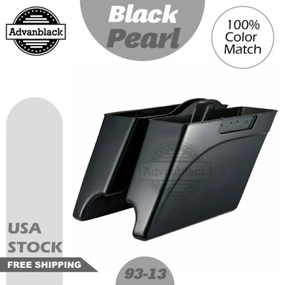 Parte inferior de alforjas extendidas Black Pearl para Harley Touring 1993-2013 Foto 1 de 4