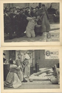LA VENGEANCE du TELEGRAPHISTE-1910-PATHE FRERES-2 photographies lithographiées - Picture 1 of 1