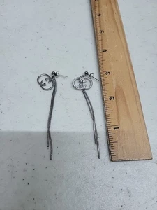 Gucci Earrings charms silver Style logo gg - Picture 1 of 5