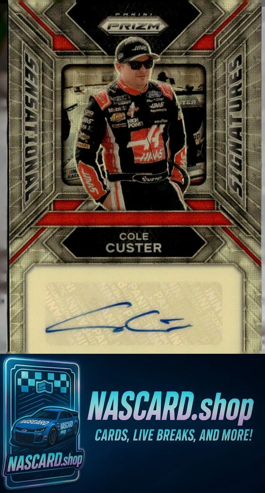 2024 Panini Prizm Cole Custer Sensational Signatures Gold Vinyl #1/1 - Image 1 of 2