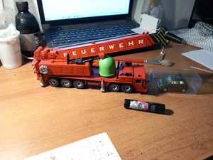 SIKU 4010 Gru Idraulica Vigili Del Fuoco Made In Germany - Foto 1 di 6