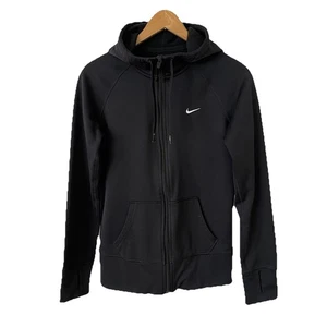 Nike Therma-Fit schwarzer Hoodie Sweatshirt mit durchgehendem Reißverschluss Damengröße Small - Bild 1 von 8