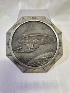 Star Trek The Next Generation Pewter Plate 1997. - Picture 1 of 7
