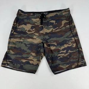 O’Neill Hyperfreak Camo Boardshorts braun/grün Gr. 40 Strand Schwimmen Spaziergang Tasche - Bild 1 von 10