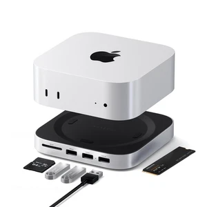 Mac mini M4 Hub & Stand with NVMe SSD Enclosure, Mac mini M4 Dock with 2xUSB ... - Picture 1 of 8