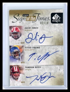 Tandon Doss Titus Young Julio Jones - 2011 Upper Deck SP Authentic  02/10 - Picture 1 of 2