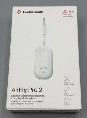 AirFly Pro 2 Bluetooth Adapter for Airplane Pair 2 AirPods/Wireless Earbuds - Image 1 of 2