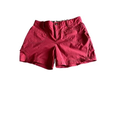 Athleta женщин размер 4 шорты клюквы красный активный носить карманы  - Изображение 1 из 4