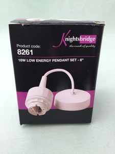 Lote de trabajo Knightsbridge 60 x 6 pulgadas bajo consumo colgante conjunto 8261 - Imagen 1 de 9