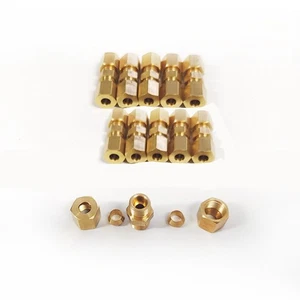 Compact Design Brass Connectors 4.75mm Brake Fittings Perfect Fit For Brake Line - Picture 1 of 6