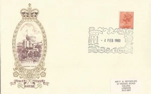 10p Definitive centre band GB Philart Deluxe FDC Windsor 1980 (147533) - Picture 1 of 1