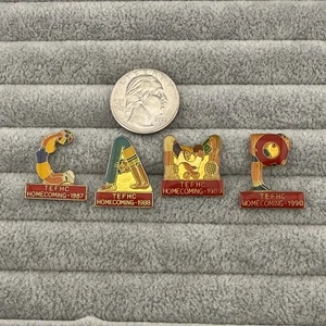 Lot Set Of 4 Texas Elks Children's Camp TEFHC Homecoming Set Pin Pinback #59551 - Picture 1 of 5