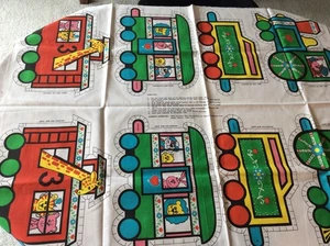 VTG Uncut Spring Mills Fabric Panel Sewing Pattern Circus Train, Pillow applique - Picture 1 of 7