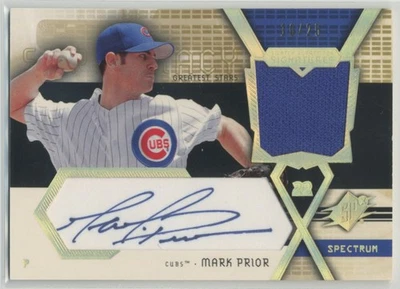Mark Prior 2004 SPx Swatch Supremacy Signatures Jersey AUTO Spectrum /25 #SS-MP - Image 1 of 2
