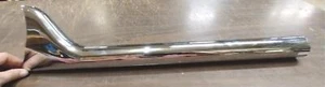 24" Slip-On Fishtail Muffler Harley FLH Shovelhead Panhead Chopper Exhaust Pipe - Picture 1 of 6