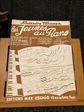 Alexandre Tansman Les Jeunes au piano volume 4 partition 4 mains Max Eschig