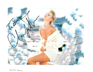 Foto firmada por Charlize Theron TTM 8,5x11 monstruo de trabajo italiano rápido y furioso - Imagen 1 de 1