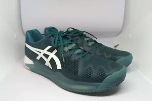 Asics Gel-Resolution 8 Men's Clay Tennis Shoes Size 11.5 Velvet Pine NIB - Picture 1 of 11