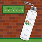 Paladone Friends TV Show Glas Wasserflasche mit Zeitmarkierungen & Handriemen 590ml