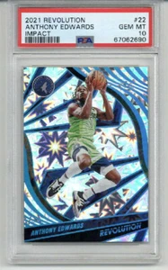 2021 Panini Revolution Impact #22 Anthony Edwards /149 Timberwolves PSA 10 RARE - Bild 1 von 2