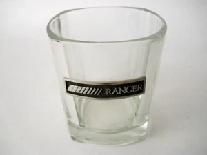 Ranger Trucking Pewter Logo Badge Set of 4 Old Fashion Square Whiskey Glasses - Picture 1 of 7